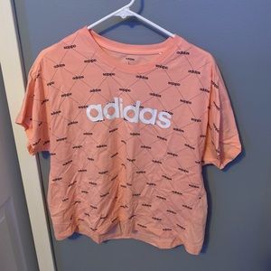 peachy Adidas shirt Large